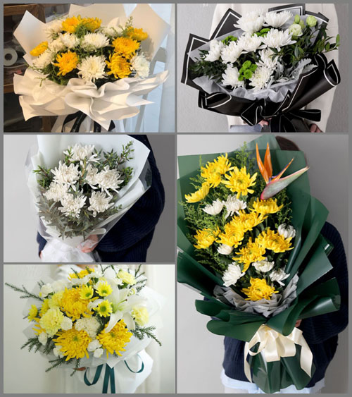 贵州六盘水盘县胜境街道火铺村白事花束代送